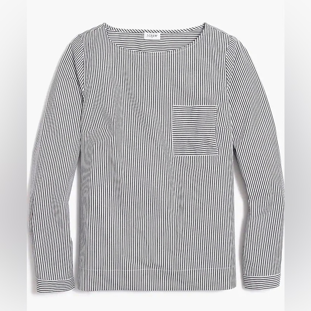 J.Crew | Popover Striped Shirt With Pocket